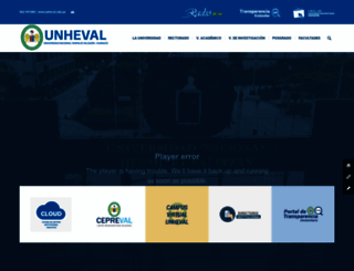 unheval.edu.pe screenshot