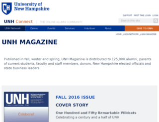 unhmagazine.unh.edu screenshot