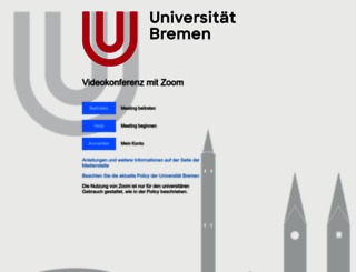 uni-bremen.zoom.us screenshot