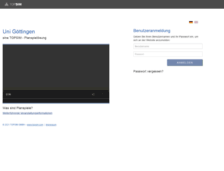 uni-goettingen.topsim.com screenshot