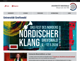 uni-greifswald.de screenshot