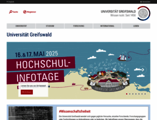 uni-greifswald.de screenshot