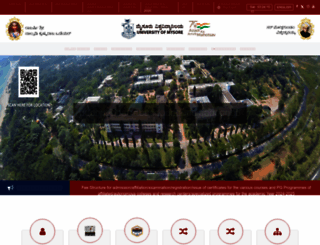 uni-mysore.ac.in screenshot
