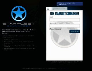 uni2.playstarfleet.com screenshot
