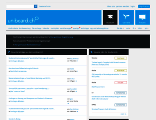uniboard.ch screenshot