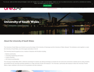 unicaf.southwales.ac.uk screenshot