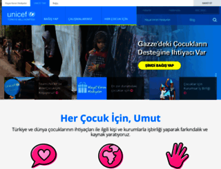 unicefturk.org screenshot