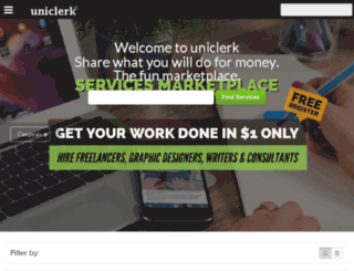 uniclerk.com screenshot