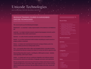 unicodetechnologies.wordpress.com screenshot