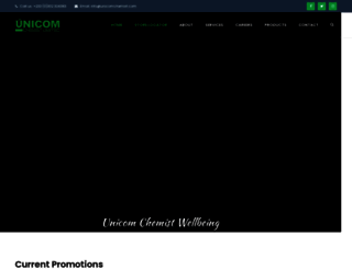 unicomchemist.com screenshot