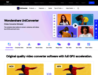 uniconverter.wondershare.com screenshot