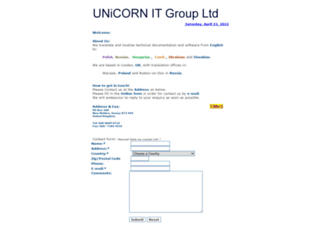 unicorn-it.com screenshot