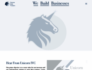 unicornivc.com screenshot
