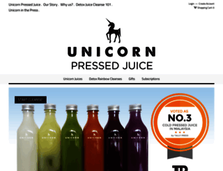 unicornpressedjuice.com screenshot