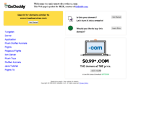 unicornwebservices.com screenshot