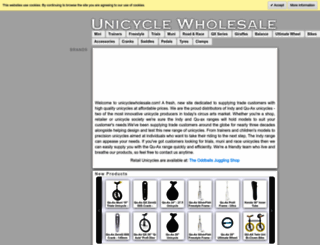unicyclewholesale.com screenshot