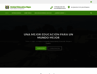 unidadnapo.edu.ec screenshot