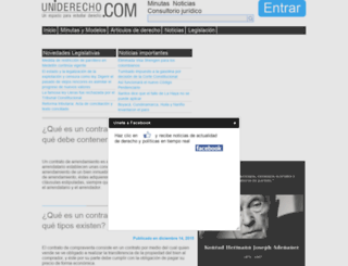 uniderecho.com screenshot