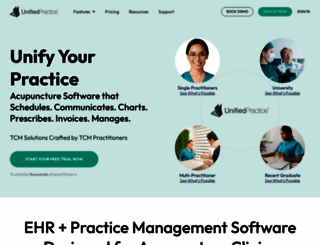 unifiedpractice.com screenshot