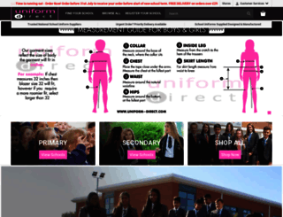 uniform-direct.com screenshot