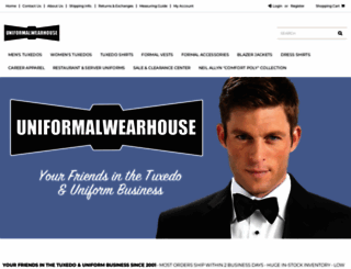 uniformalwearhouse.com screenshot