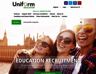 uniformeducation.co.uk screenshot