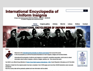 uniforminsignia.org screenshot