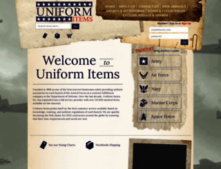 uniformitems.com screenshot