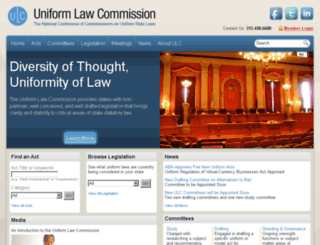 uniformlawcommission.com screenshot