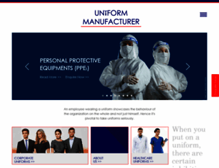 uniformmanufacturer.co.in screenshot