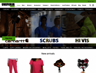 uniformpros.ca screenshot