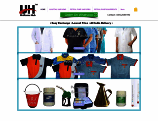 uniforms.org.in screenshot