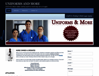 uniformsandmorekc.com screenshot