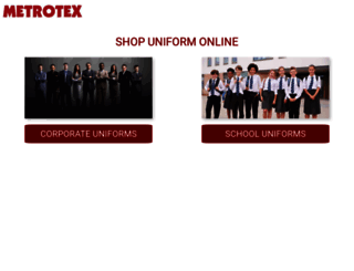 uniformsatmetrotex.com screenshot
