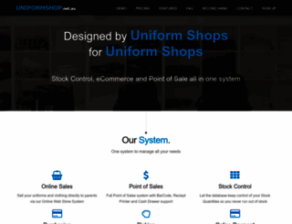 uniformshop.net.au screenshot