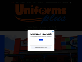 uniformsplus.com.au screenshot