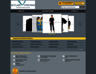 uniformsskylark.com screenshot