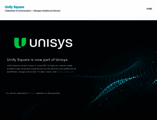 unifysquare.com screenshot