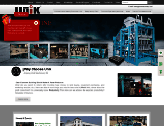unikblockmachines.com screenshot