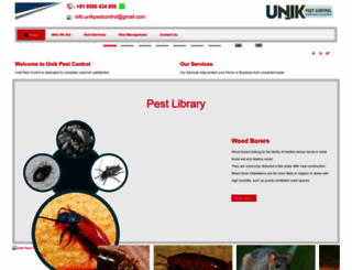 unikpestcontrol.com screenshot