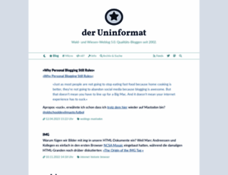 uninformation.org screenshot