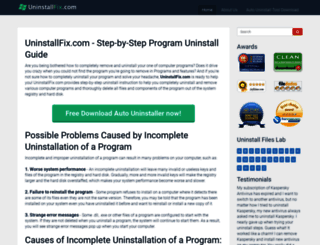 uninstallfix.com screenshot