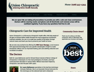 unionchiropractic.com screenshot