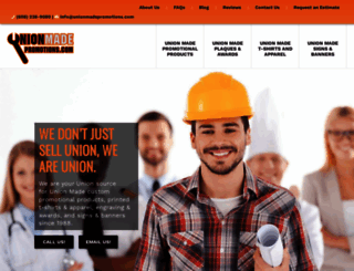 unionmadepromotions.com screenshot