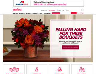 unionplus.teleflora.com screenshot