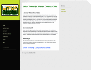 uniontownshipwarrencounty.com screenshot