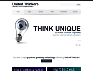 unipay.unitedthinkers.com screenshot