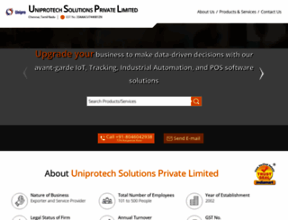 uniprotechsolutions.co.in screenshot