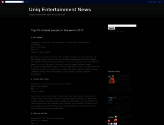 uniqentertainmentnews.blogspot.com screenshot