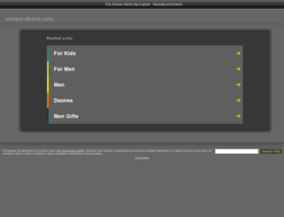 unique-desire.com screenshot